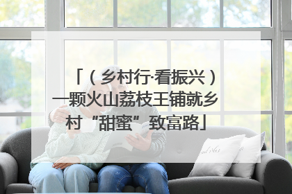 （乡村行·看振兴）一颗火山荔枝王铺就乡村“甜蜜”致富路