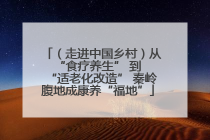 （走进中国乡村）从 “食疗养生” 到 “适老化改造” 秦岭腹地成康养“福地”