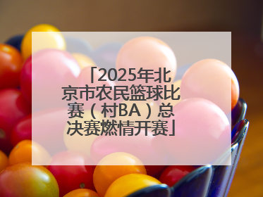 2025年北京市农民篮球比赛（村BA）总决赛燃情开赛