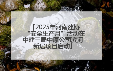 2025年河南建协“安全生产月”活动在中建三局中原公司滨河新居项目启动