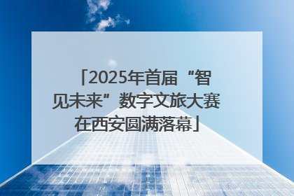 2025年首届“智见未来”数字文旅大赛在西安圆满落幕