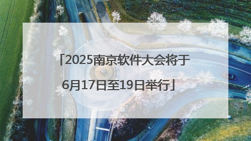 2025南京软件大会将于6月17日至19日举行