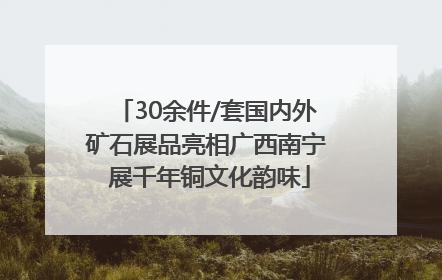 30余件/套国内外矿石展品亮相广西南宁 展千年铜文化韵味